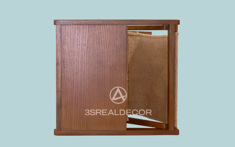 MAGAZINE RACK WITH FABRIC